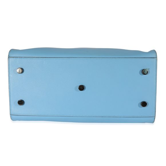 Saint Laurent Blue Leather Downtown Cabas Tote - Picture 5 of 8